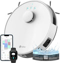 robot aspirateur Lefant | aspirateur robot, Blanc – M1 Laveur 2 en 1 | Navigation LiDAR, Cartographie Multi-étage – Zones Virtuelles