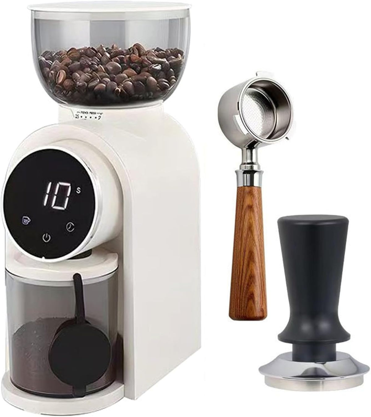 machine à café PEIXEN | cafetière, 11,5*18,5*30,5 cm – 80 W | 250 g, noir – blanc | électrique, Moulin à café