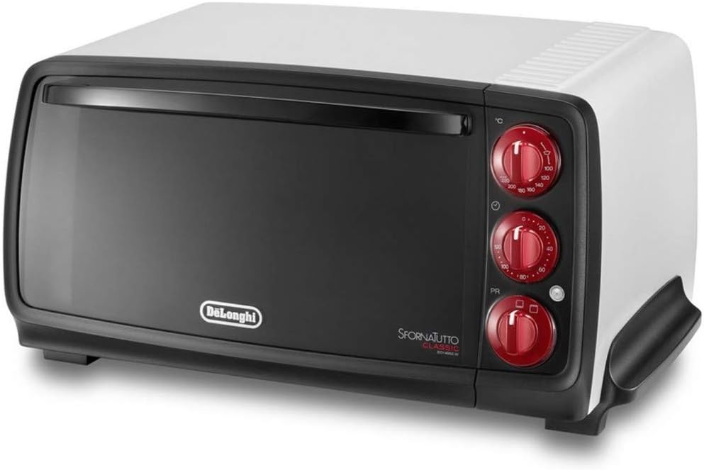 Électroménager spécialisé De'Longhi – 14 litres | Noir/Blanc/Rouge, Longhi Four électrique multifonction EO14552.W 14 litres