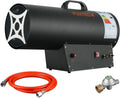 Appareils de chauffage extérieur Fuxtec | 50 kW, 650 m – Noir/Rouge | débit d'air ³/h, protection surchauffe (IMPORT ALLEMAGNE)