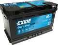 Batteries de voiture Exide Technologies | 12 V, 80 Ah – Noir/Bleu | Exide EK800 - Batterie Voiture AGM - 800A - Compatible Start and Stop