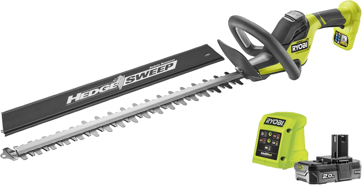 RYOBI batterie, 18 V – 55 cm | 24 mm, 2,0 Ah – Noir/Vert | 5 A - RY18HT55A-120