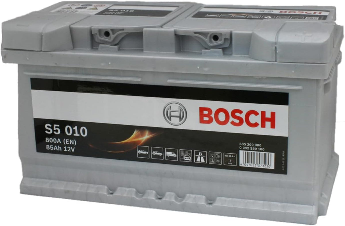 Batteries de voiture Bosch – Gris | S5010 Batterie de Voiture 85A/h-800A