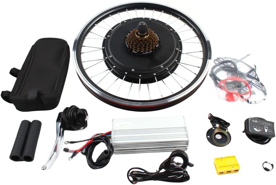 Cyclisme Haoxuesen – 1000 W | 48 V, 20 Pouces – argent | noir, Kit De Conversion Pour Vélo Electrique