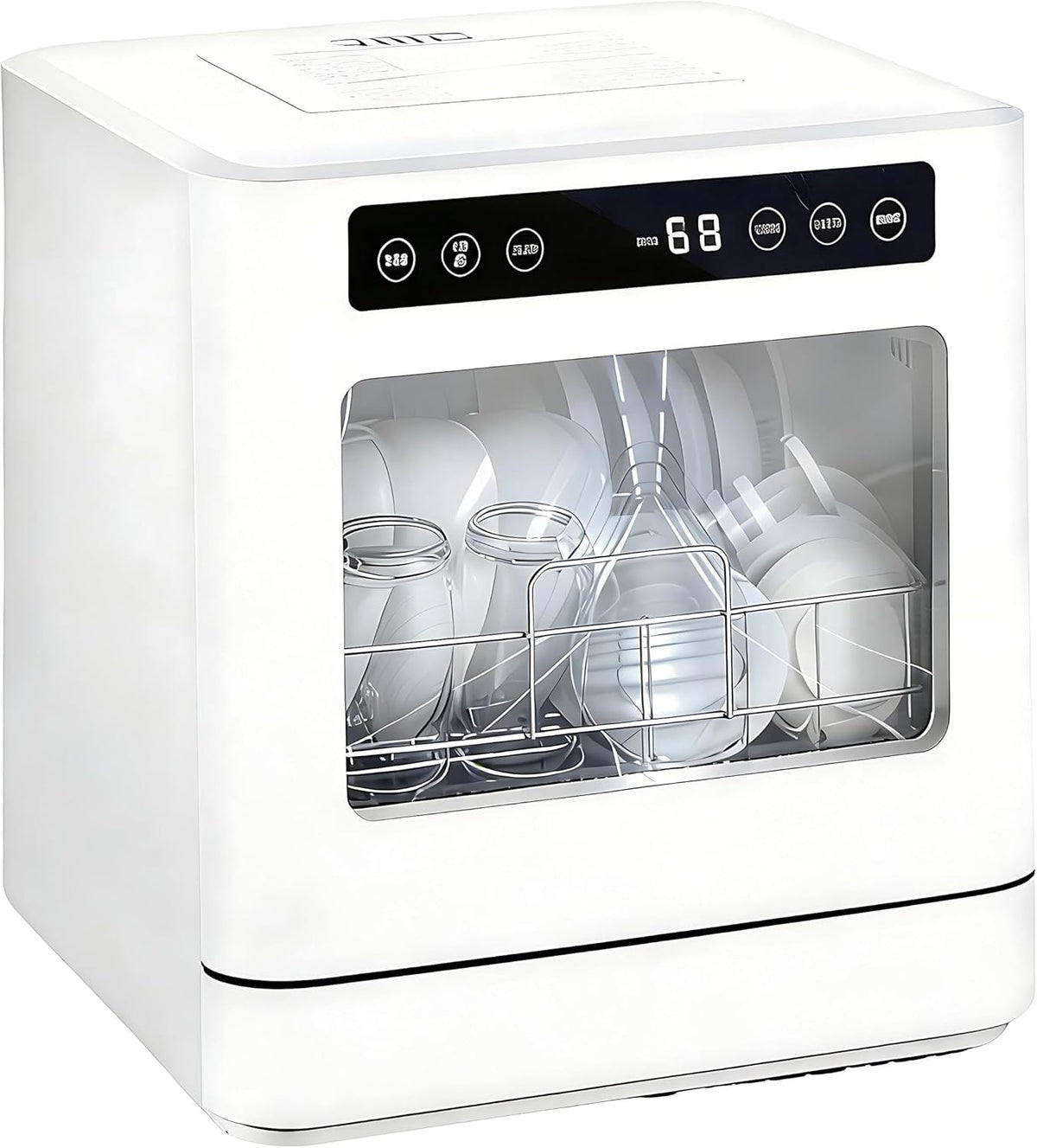 Lave-vaisselles compacts Lave – vaisselles compacts | Blanc, vaisselle compact avec plusieurs programmes de nettoyage