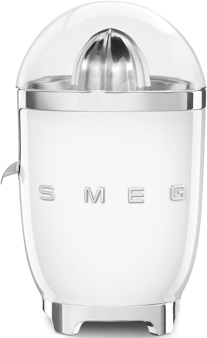 Presse-agrumes SMEG CJF11RDEU presse-agrumes, 70 W – Blanc | Presse Agrumes Électrique CJF11WHEU, Mise en Marche Automatique à Pression