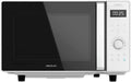 Cecotec Fours micro-ondes, 25 L – 800 W | Noir/Blanc, Micro-ondes sans Plateau GrandHeat 2500 Flatbed Touch White