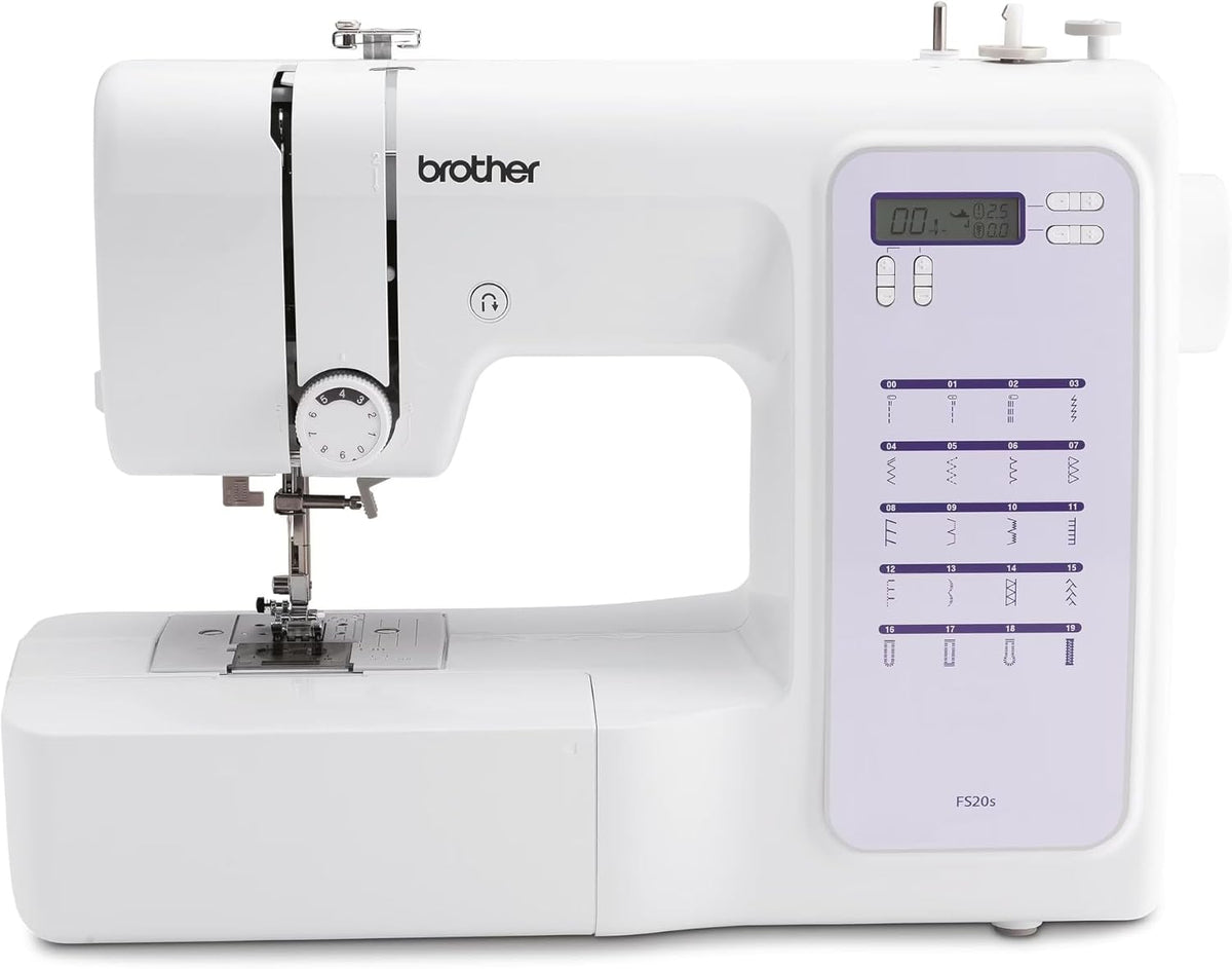 machine à coudre Brother – Blanc/Violet | FS20S (Nouveau Modèle) électronique pour Débutants