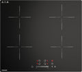 table de cuisson FIREGAS | plaque de cuisson, 7400 W – Noir | Plaque à Induction 4 Zones, 9 Niveaux – Minuteur | Sécurité Enfant