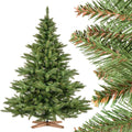 FairyTrees Sapins, 180 cm – Vert | Sapin de Nordmann, Sapin de Noël Artificiel – matériel PVC | Socle en Bois