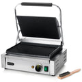plancha HENDI | 230 V, 2200 W – 430x375 | 216 mm, Noir/Argent – Gril de Contact Électrique | Plaque Panini Professionnel
