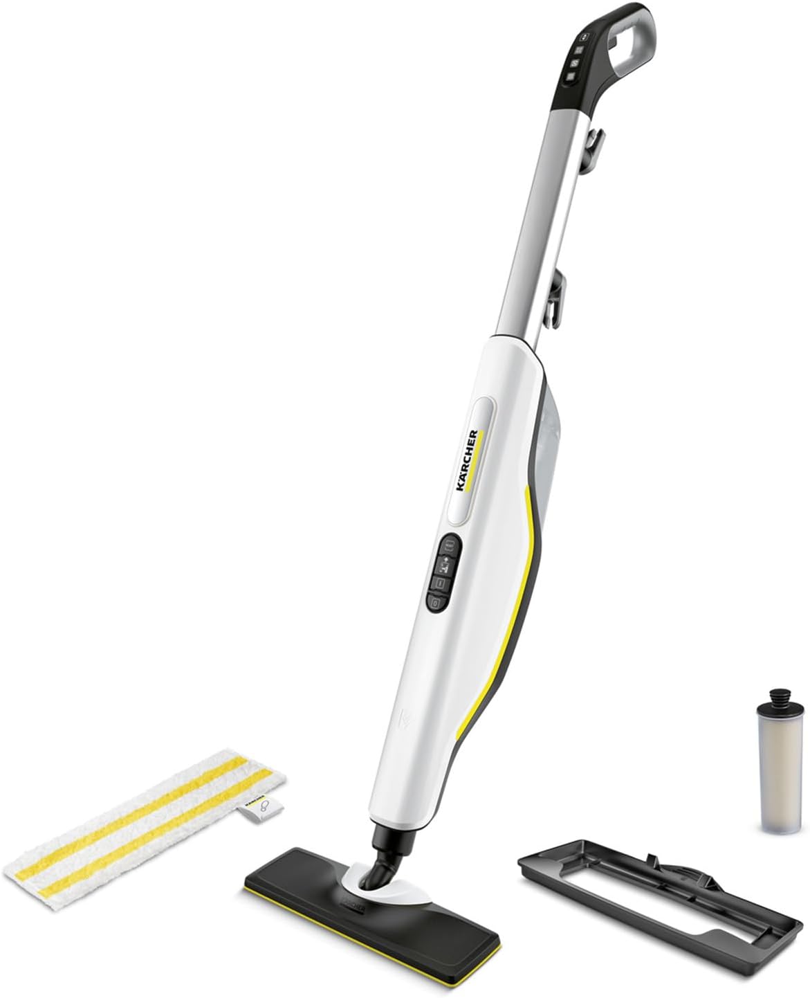 nettoyeur vapeur Karcher – 60 m | 0,5 l, 600 W – Blanc/Noir/Jaune | Kärcher SC 3 Upright EasyFix Blanc, Préchauffage: 0