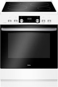 Tables de cuisson Amica | 77l, Blanc/Noir – Cuisinière Vitrocéramique 4 Feux Blanc - ACV7005RB