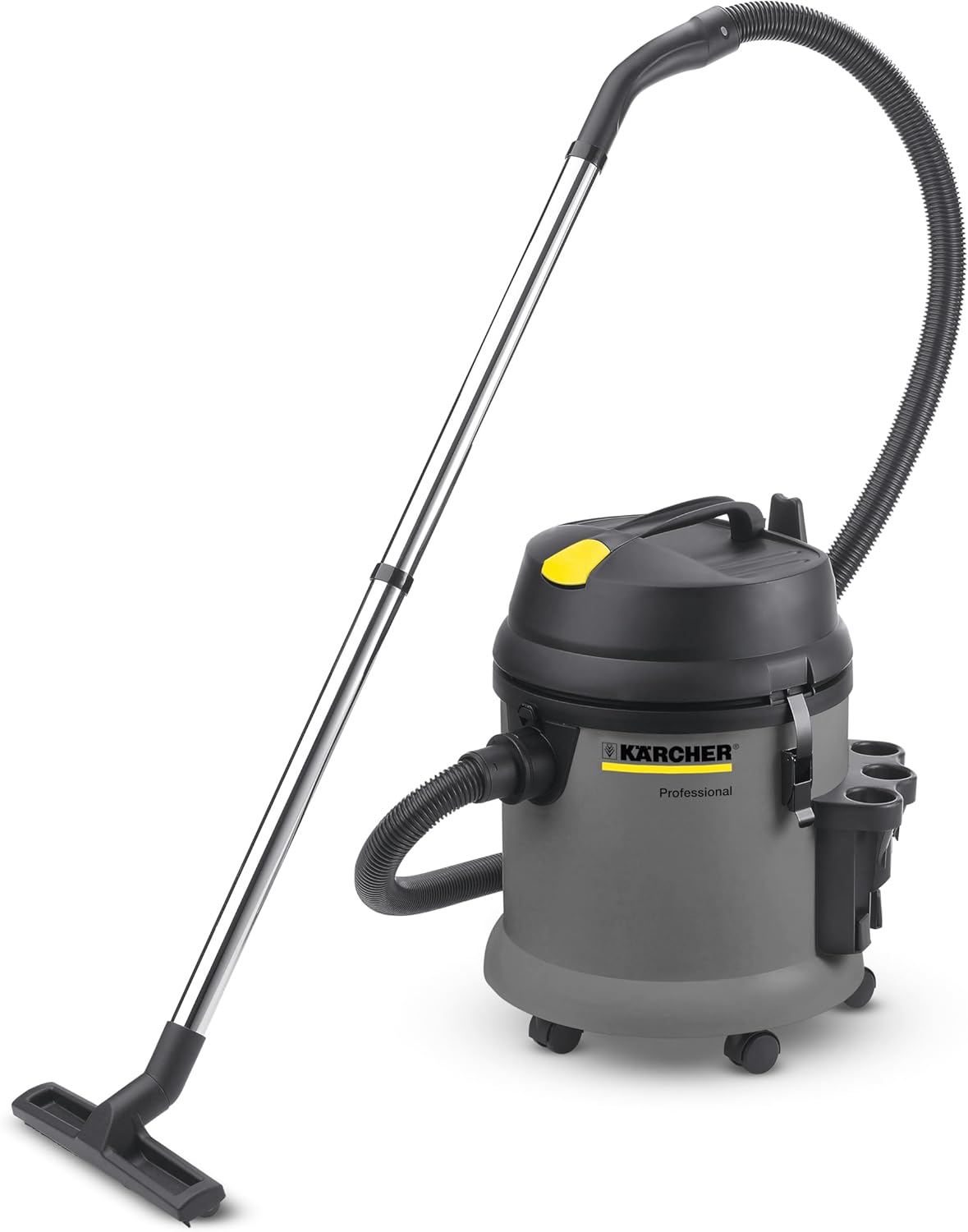 aspirateur eau et poussière Karcher | 1380 W, 27 l – 2,5 m | 300 mm, Noir/Gris/Jaune – Kärcher s NT 27/1 | cuve Plastique