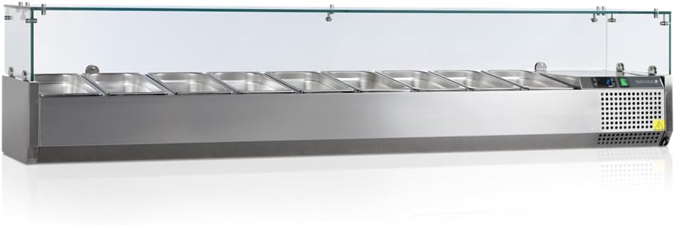 Matériel de réfrigération Tefcold – 47 db(A) | Argent, Vitrine Réfrigérée GN1/4 VK33-200