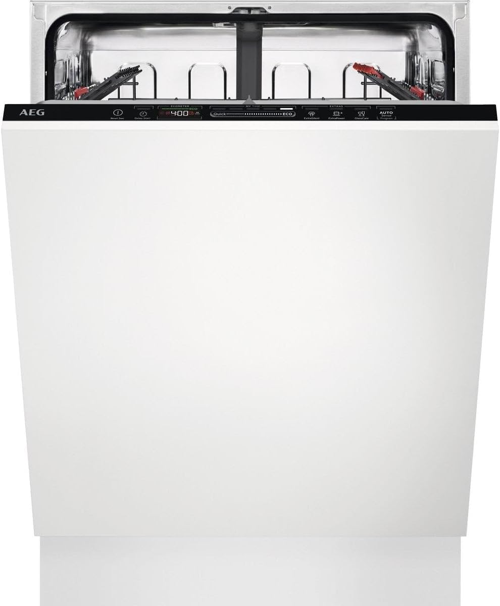 AEG Lave-vaisselles standards, Blanc – FSE63307P lave-vaisselle Entièrement intégré 12 couverts D
