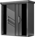 armoire GFP, 180x78x191 cm – Anthracite | Primeyard de Jardin en métal Abris de Jardin, Plancher Inclus