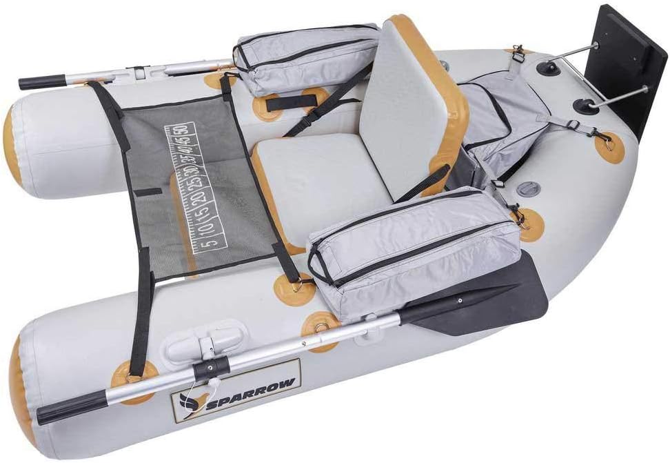 Barques et bateaux gonflables Sparrow – 180 x 110 | Gris/Orange/Noir, Float Tube Expedition 180 - Olive