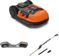 WORX Tondeuses robot, 500 m – Noir/Orange | Configurable, Autonome – Contrôle à Distance Via APP | Tonte Intelligente)